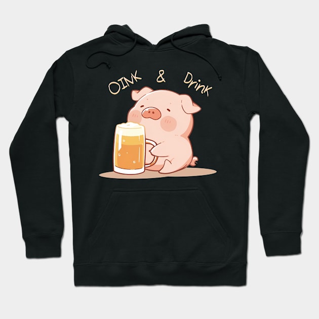 Oink & Drink Hoodie by Ritvik Takkar